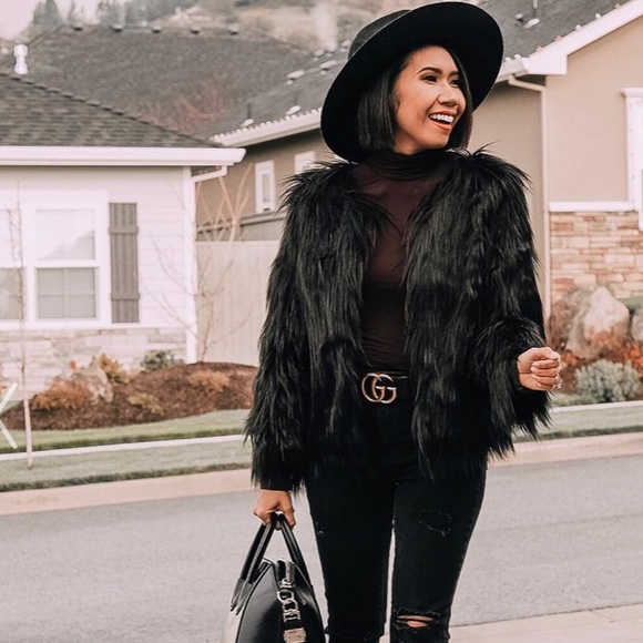 Chicwish Jackets & Blazers - My chic faux fur in black